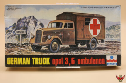ESCI 1/72 German Truck Opel 3.6 Ambulance