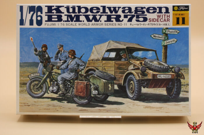 Fujimi 1/76 Kübelwagen + BMW R75 with sidecar