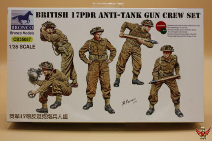 Bronco Models 1/35 British 17PDR Anti-tank gun Crew Set