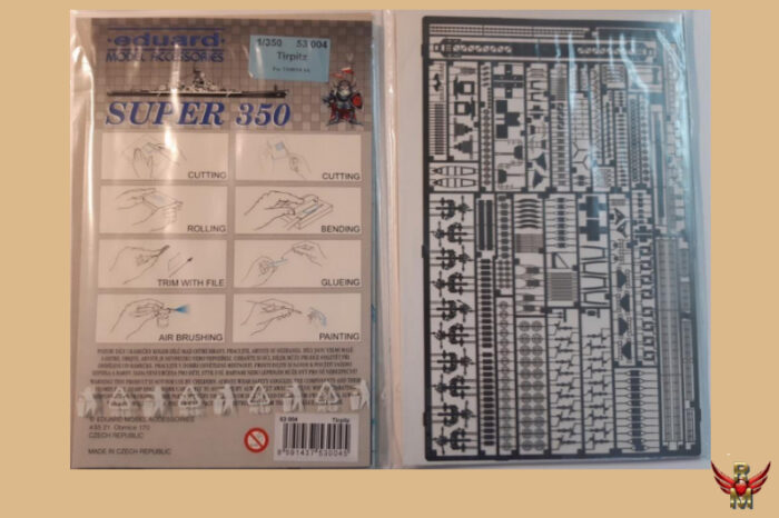 Eduard 1/350 Super 350 PE upgrade set Tamiya ship Tirpitz