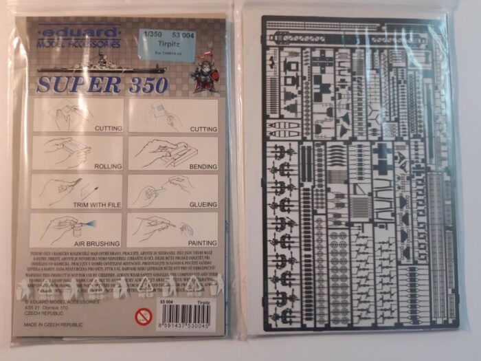 Eduard 1/350 Super 350 PE upgrade set Tamiya ship Tirpitz