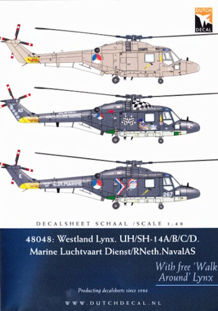 Dutch Decal 1/48 Westland Lynx UH/SH-14A/B/C/D