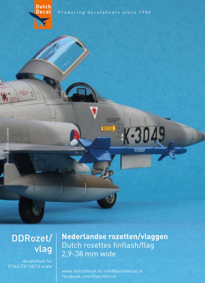 Dutch Decal Nederlandse rozetten en vlaggen 2-8 40mm wide