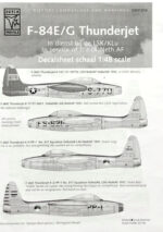 Dutch Decal 1/48 F-84E/G Thunderjet