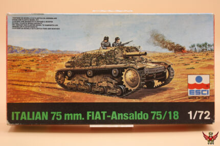 ESCI 1/72 Italian 75mm Fiat-Ansaldo 75/18