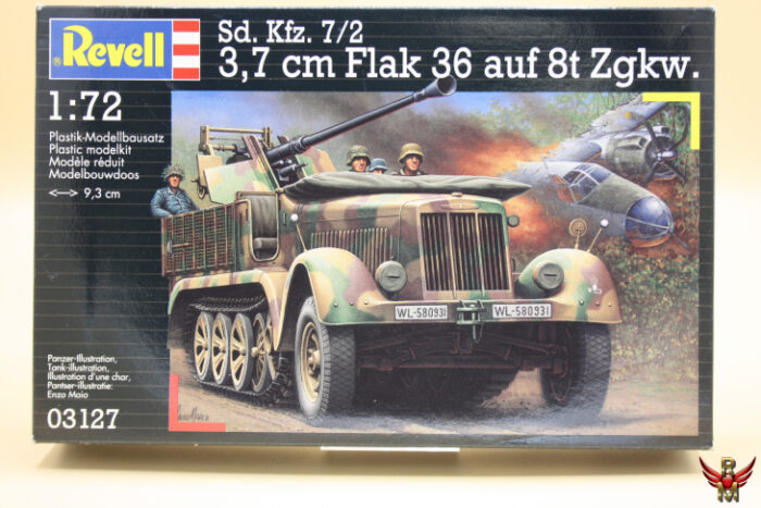 Revell 1/72 German 3.7cm Flak 36 auf 8t Zgkw