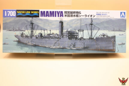 Aoshima 1/700 IJN Food Supply Ship MAMIYA and US Submarine Sealion water line series