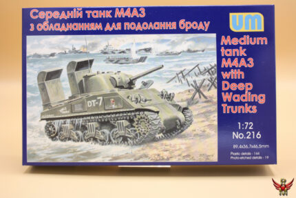 Uni Models 1/72 US Medium Tank M4A3 with Deep Wading Trunks