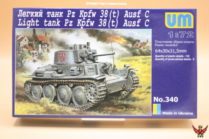Uni Models 1/72 German Light Tank PzKpfw 38t Ausf C
