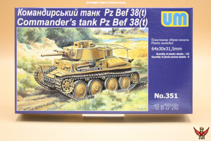 Uni Models 1/72 German Commanders Tank PzBef 38t