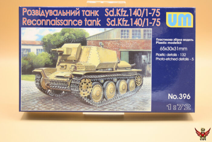 Uni Models 1/72 German Reconnaissance Tank SdKfz 140-1-75