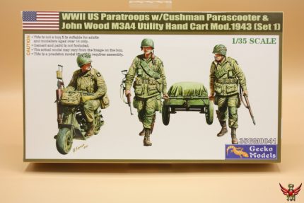 Gecko Models 1/35 WWII US Paratroops with Cushman Parascooter Set 1