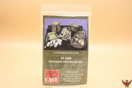 Resicast 1/35 Damages wooden boxes