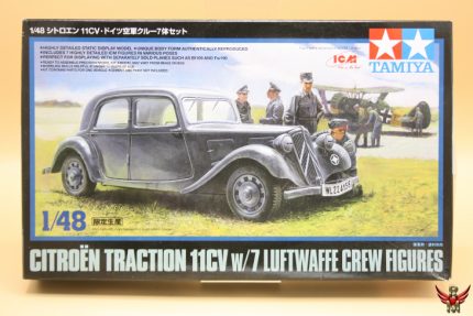 Tamiya 1/48 Citroën Traction 11CV with 7 Luftwaffe Crew Figures LIMITED EDITION