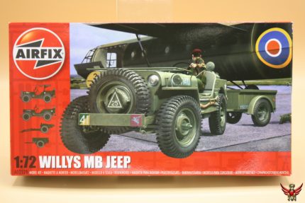 Airfix 1/72 Willys MB Jeep Tailer and 75mm Howitzer M1 British Airborne Division