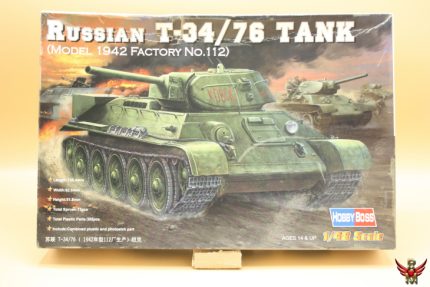 HobbyBoss 1/48 Russian T34/76 Tank Model 1942 Factory No 112