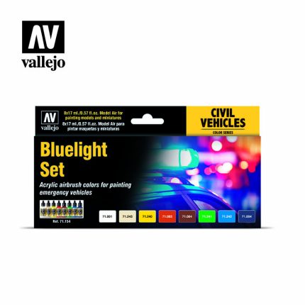 Vallejo Bluelight Set Civil Emergency Vehicles