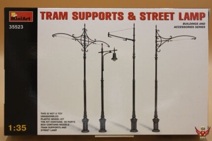 MiniArt 1/35 Tram Supports and Street Lamp