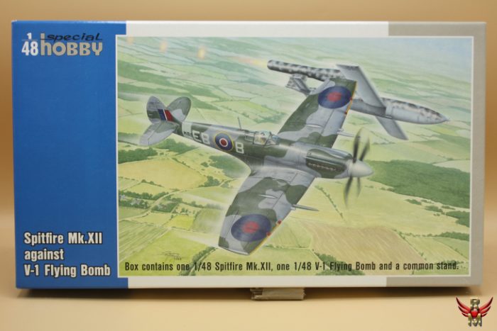 Special Hobby 1/48 Spitfire Mk XII against V1 Flying Bomb