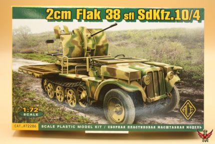 ACE 1/72 German 2cm FlaK 38 Sfl Sd Kfz 10/4