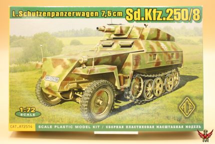 ACE 1/72 German Leichter Schützenpanzerwagen 75mm Sd Kfz 250/8