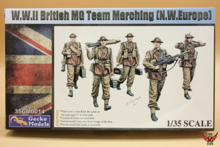 Gecko Models 1/35 WWII British MG Team Marching NW Europe