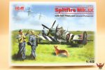 ICM 1/48 Spitfire MK IX with RAF Pilots and Ground Personnel