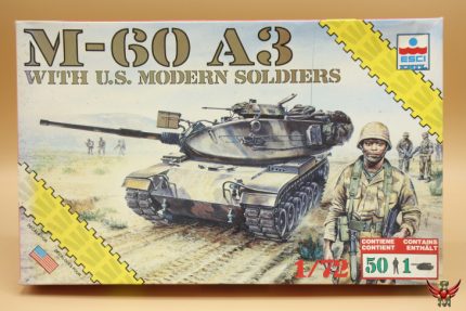 ESCI ERTL 1/72 M60A3 with US Modern Soldiers New Series