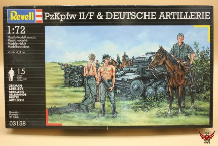 Revell 1/72 WWII Pz Kpfw II F and Deutsche Artillerie