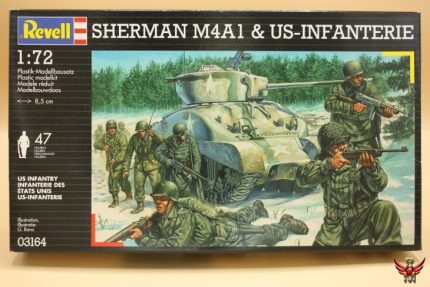 Revell 1/72 Sherman M4A1 and US Infanterie