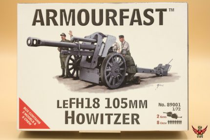Armourfast™ 1/72 German leFH18 105mm Howitzer with Crew Duo Set
