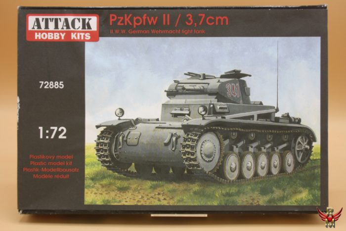 Attack Hobby Kits 1/72 German Pz Kpfw II 37mm