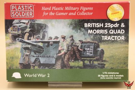 Plastic Soldier 1/72 British 25pdr and Morris Quad Tractor