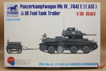 Bronco Models 1/35 Panzerkampfwagen Mk IV 744(E) (A13) and UE Trailer