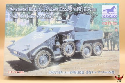 Bronco Models 1/35 Armored Krupp Protze KFZ 69 with 37mm Pak 36 (late version)
