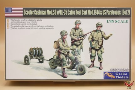 Gecko Models 1/35 WWII US Paratroops with Cushman Parascooter Set 2