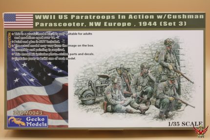 Gecko Models 1/35 WWII US Paratroops in Action Set 3