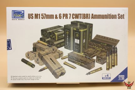 Riich Models 1/35 US M1 57 mm and 6 PR 7 CWT BR Ammunition Set