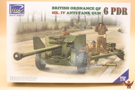 Riich Models 1/35 British Ordnance QF 6 Pdr Mk IV Anti Tank Gun