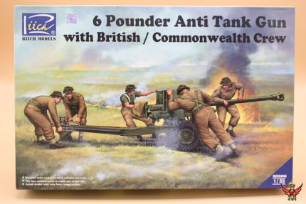 Riich Models 1/35 6 Pounder Anti-Tank Gun with British Commonwealth Crew