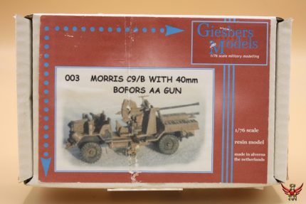 Giesbers Models 1/76 Morris C9B with 40mm Bofors AA Gun