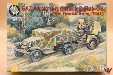 Military Wheels 1/72 GAZ AA armored truck and Flak 38