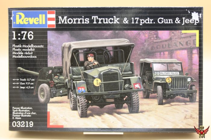 Revell 1/76 Morris Truck and 17Pdr Gun and Jeep