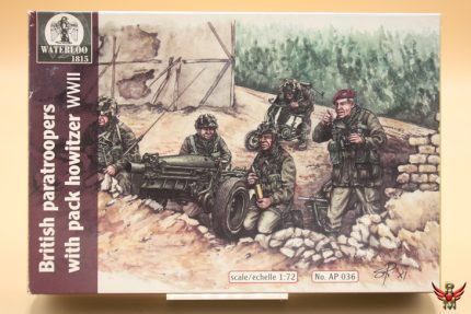 Waterloo1815 1/72 British Paratroopers with Pack Howitzer