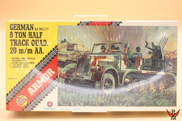 AHM 1/72 German Sd Kfz 7/1 8 Ton Half Track Quad 20mm AA