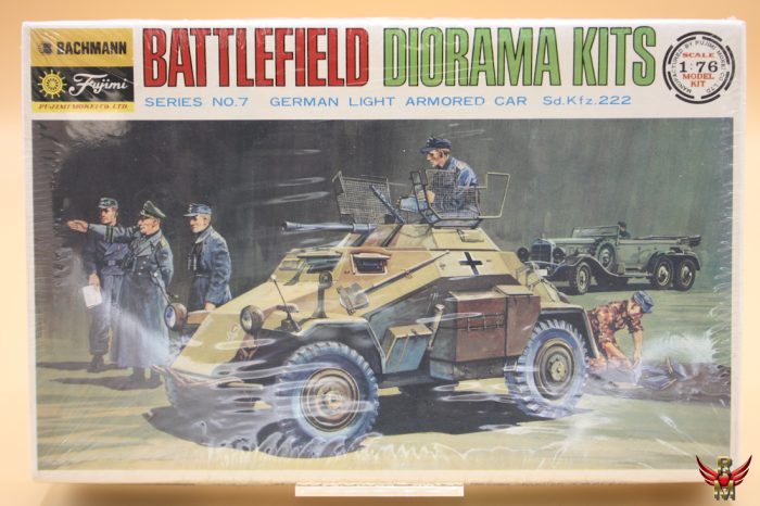 Bachmann Fujimi 1/76 Battlefield Diorama Kits German Light Armored Car Sd Kfz 222