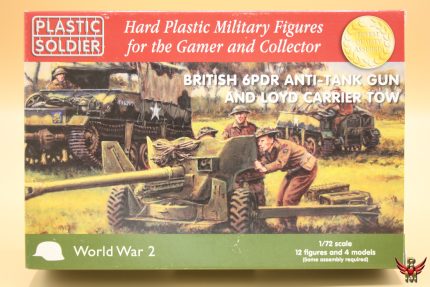 Plastic Soldier 1/72 British 6 Pdr anti tank gun and Loyd Carrier tow