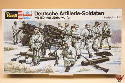 Revell ESCI 1/72 Deutsche Artillerie Soldaten mit 150 mm Nebelwerfer