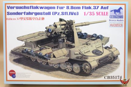 Bronco Models 1/35 Versuchsflakwagen Fur 88mm Flak 37 Auf Sonderfahrgestell Pz SfI IVc