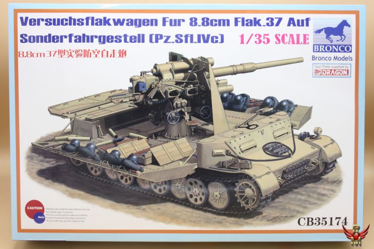 Bronco Models 1/35 Versuchsflakwagen Fur 88mm Flak 37 Auf Sonderfahrgestell Pz SfI IVc